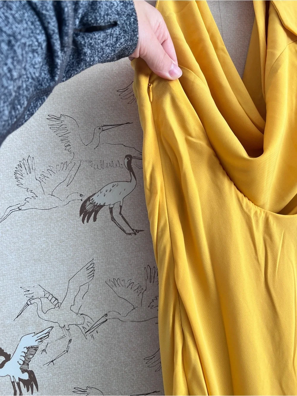 Abercrombie & fitch yellow halter maxi dress